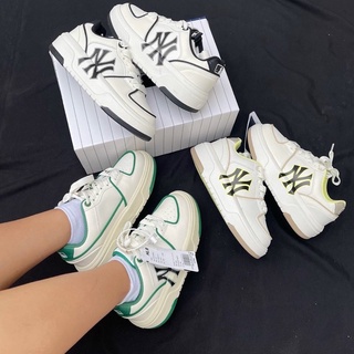 Giầy Chunky MLB NY trắng đen xanh cao cấp fullbox