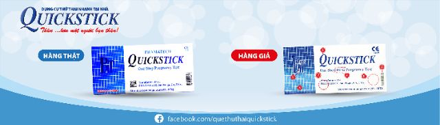 Combo 3 que thử thai QuickStick chính hãng : sản xuất tại Mỹ