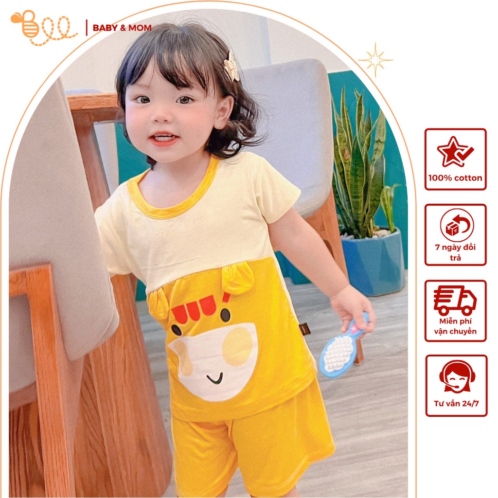 Quần áo trẻ em BEEBABY, quần áo bé trai, bé gái từ 8-16kg chất liệu thun lạnh cao cấp