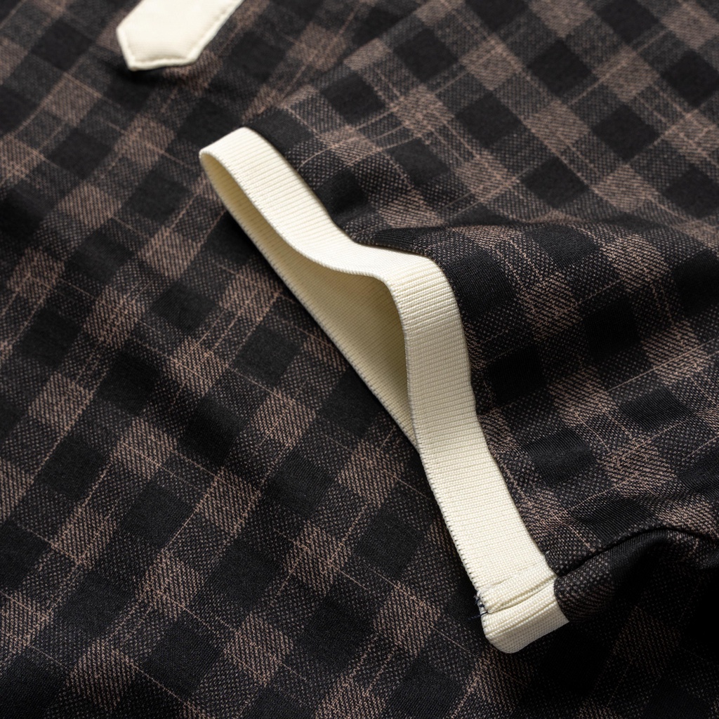 Áo POLO nam cổ bẻ GARY phối sọc caro vải Cotton Jacquard xuất xịn,chuẩn form, sang trọng - thanh lịch - HAPPYHOW