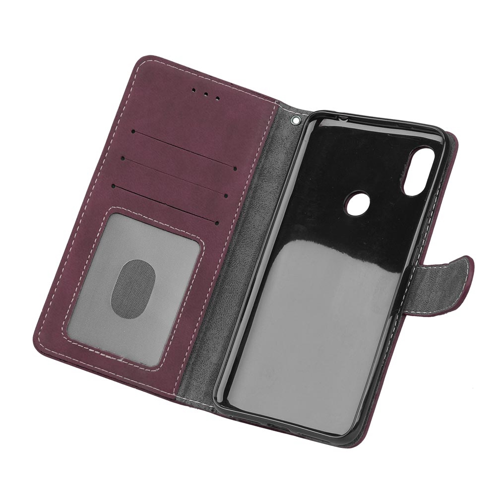 Bao da điện thoại PU khóa nam châm phong cách vintage cho XIAOMI MI MIX 2S