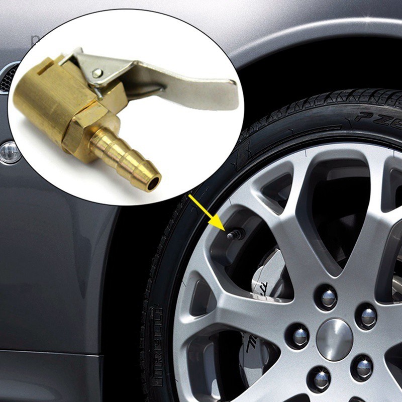 Đầu kẹp van lốp , đầu nối vòi lốp, đầu chuyển đổi bơm cao áp với van lốp Xe Hơi, Xe Máy  K1