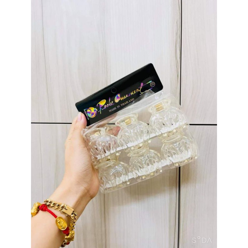 Set kẹp càng cua Thái Lan set 6 cái full trắng