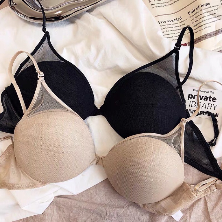 Áo lót nữ dây mảnh viền lưới nâng ngực sexy phong phú và đa dạng kiểu phối dây Nội y xanh chất đẹp deal xịn sexy