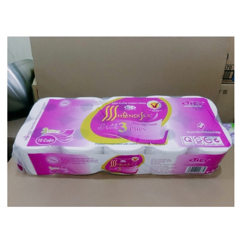 Giấy Vệ Sinh Hà Nội Loại 1 Nặng 1,6kg bằng bột giấy nguyên sinh trắng tinh DrbStore