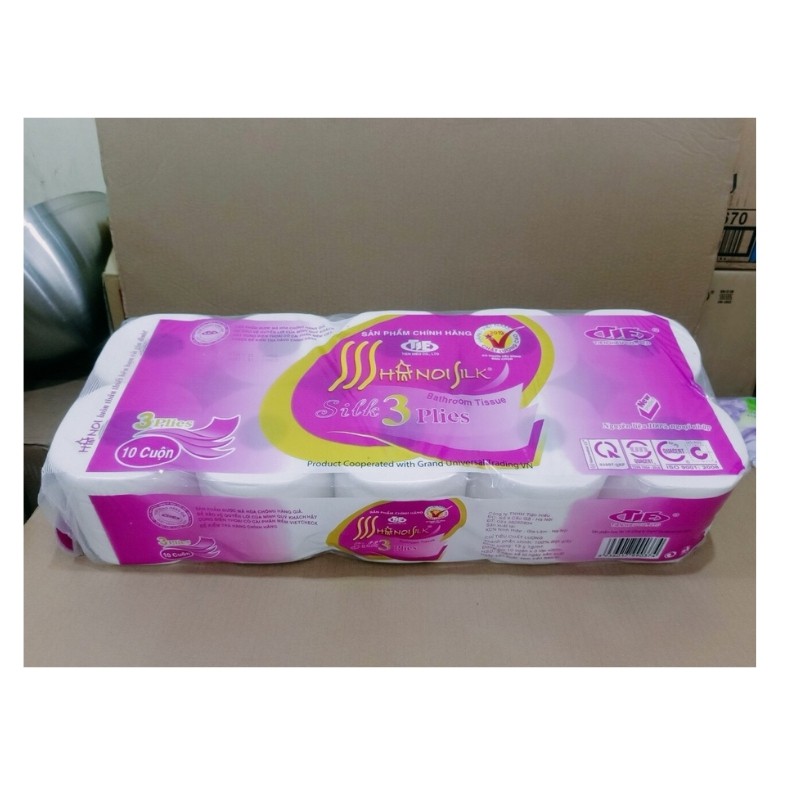 Giấy Vệ Sinh Hà Nội Loại 1 Nặng 1,6kg bằng bột giấy nguyên sinh trắng tinh DrbStore