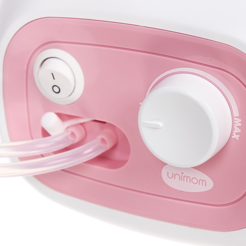 Máy hút sữa điện đôi Forte new Unimom có mát xa silicone / UM880113