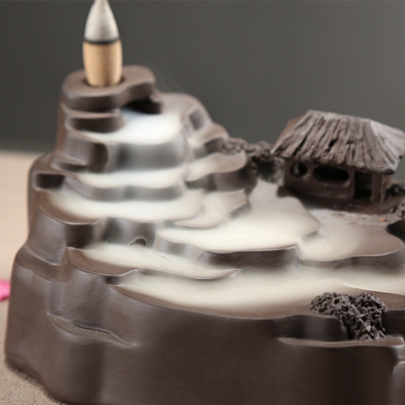 Thác khói trầm hương, Thác trầm khói ngược cao cấp mẫu Ruộng Bậc Thang - Mẫu đẹp, đáp ứng mọi nhu cầu chơi trầm ,