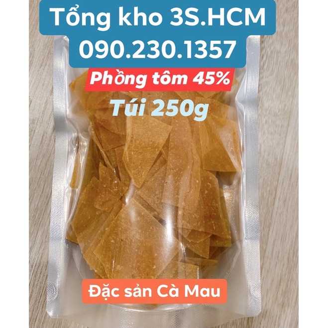 Bánh Phồng Tôm (45% tôm) đặc sản Năm Căn Cà Mau, túi 250g