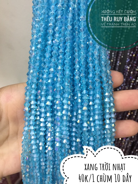 Hạt pha lê thoi 4mm