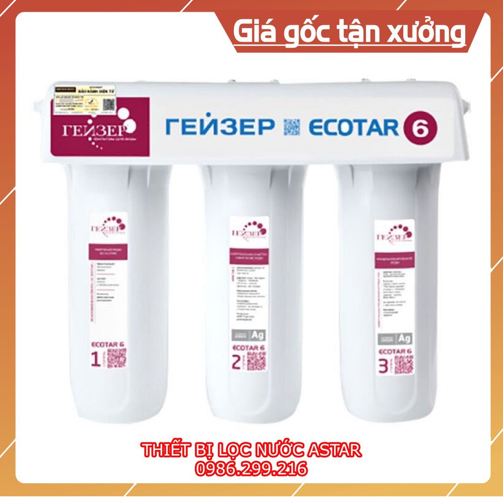 Máy Lọc Nước Nano Geyser Ecotar 6 ♥️ Máy Ecotar 6 chính hãng