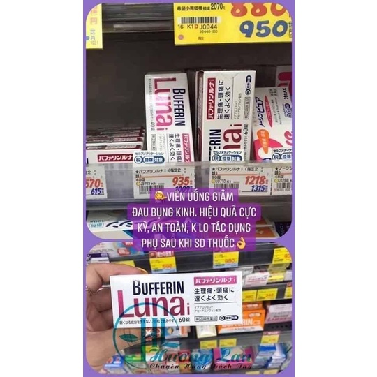 Viên Bufferin Lunai Cho Ngày Dâu Rụng
