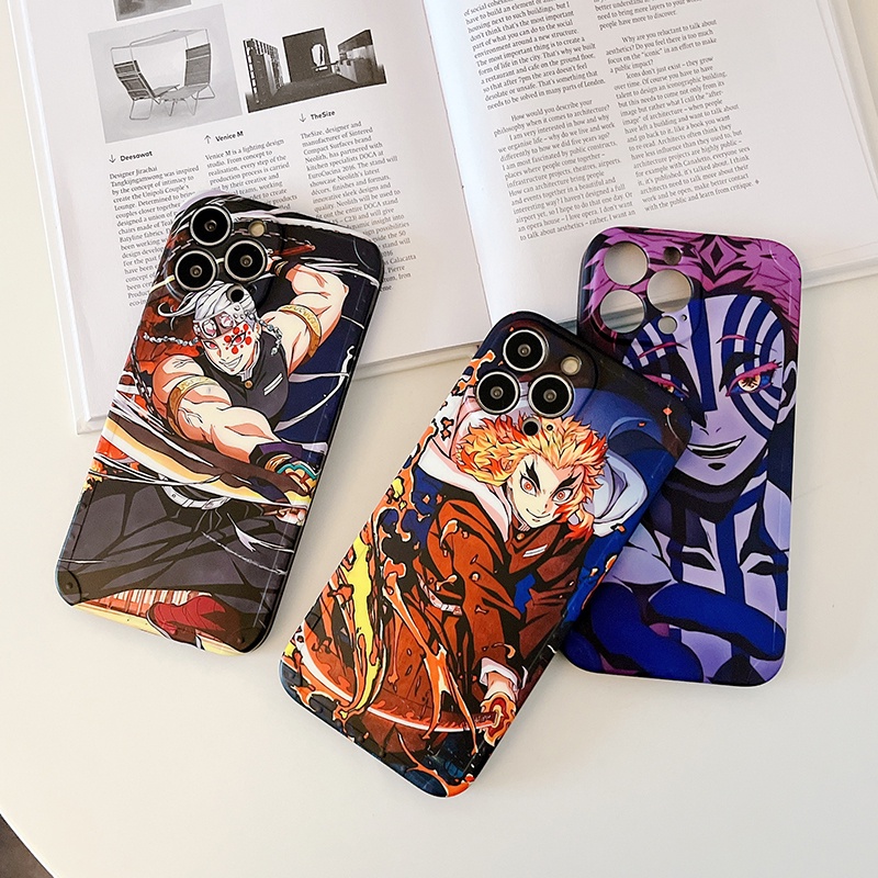 Ốp Điện Thoại Mềm Nhám In Hình Hoạt Hình Demon Slayer Cho iPhone 14 Pro Max 13 11 12 Pro Max Xs Max XR 14plus