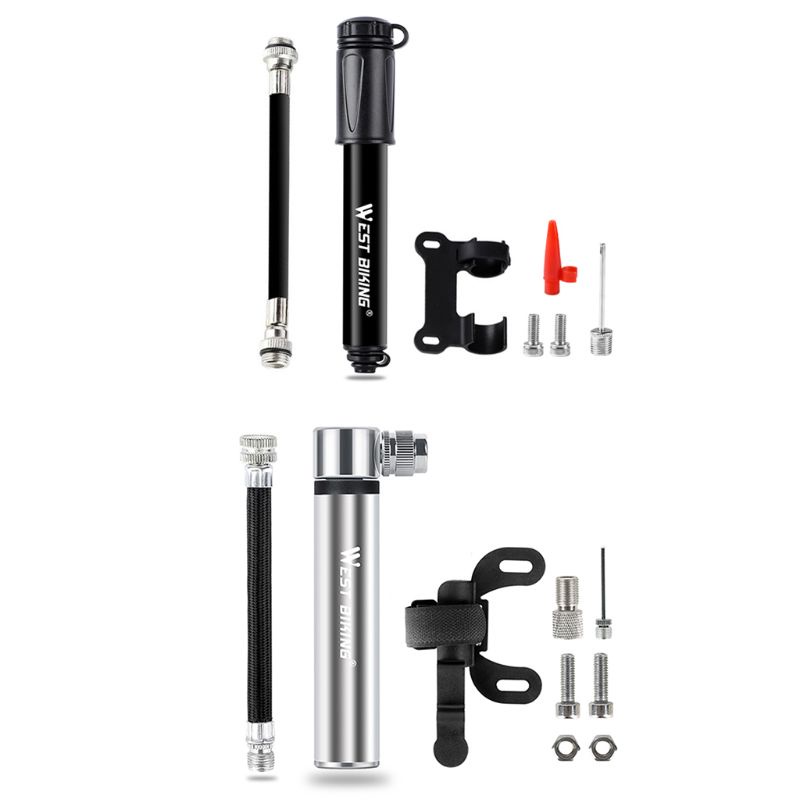 Bơm Xe Đạp Leo Núi / Bóng Rổ / Bóng Đá Mini Di Động Tiện Dụng