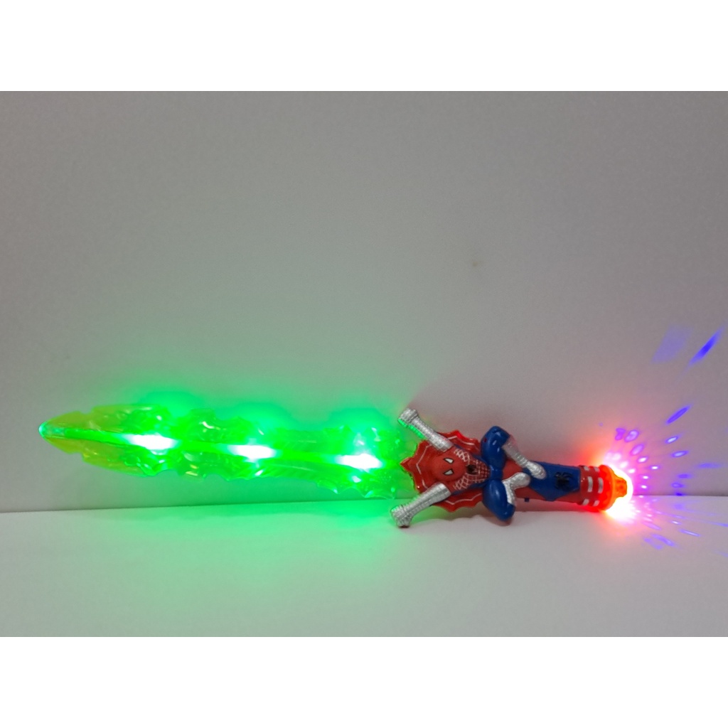 Bộ đồ chơi mô hình chiếc kiếm của siêu anh hùng Avenger người nhện có âm thanh và đèn hộ trợ chơi tối