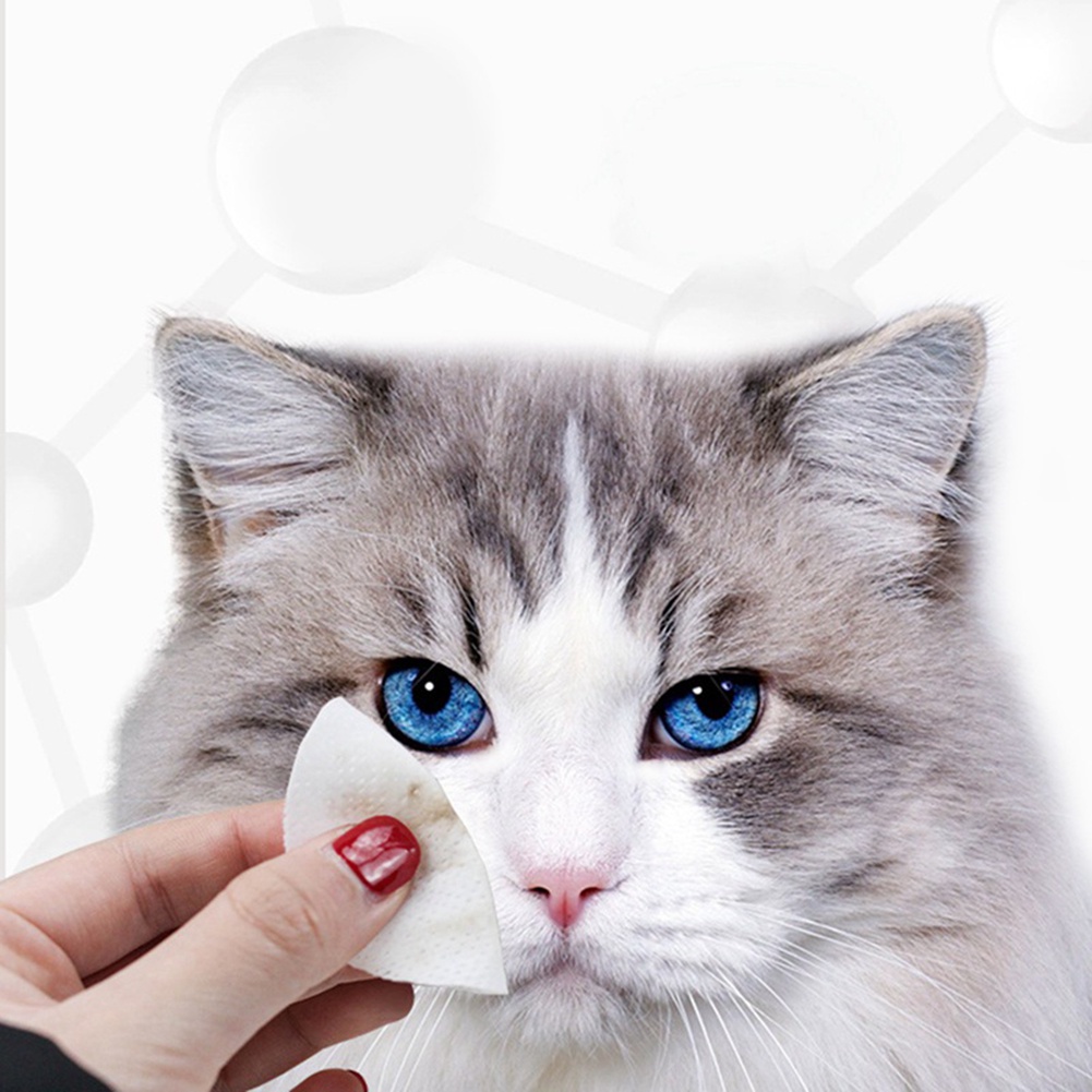 Set 100 Khăn Ướt Tẩy Vết Bẩn Chuyên Dụng Cho Thú Cưng