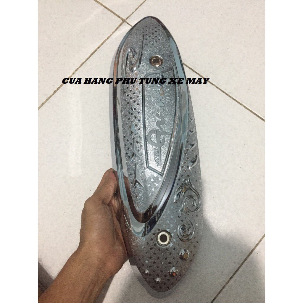 Combo 3 món Che Pô + Bầu e + Quạt gió cho xe Nozza Grande mạ Crom