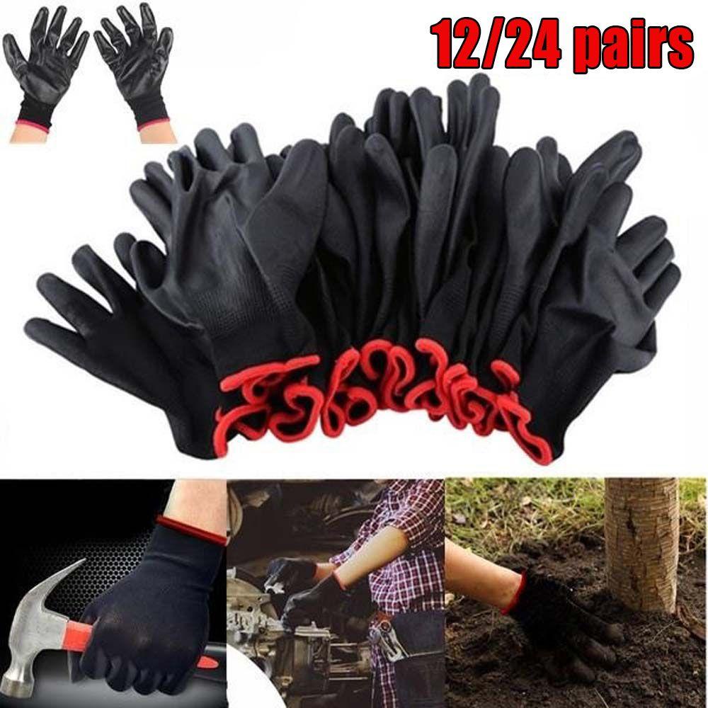 Găng Tay Bảo Hộ Lao Động Bằng Nylon Cotton Màu Trắng