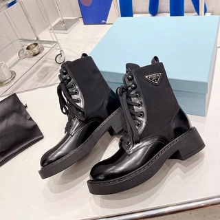 Giày Boot ( bốt ) cột dây chiến binh ngầu chất Pradaaa