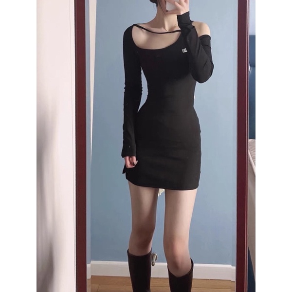 Đầm body thắt nơ eo