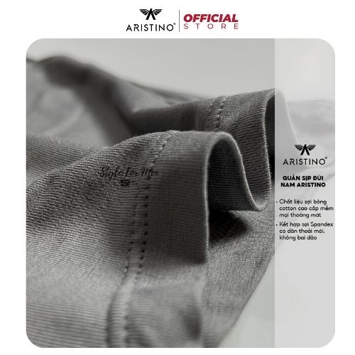 Quần sịp đùi nam boxer ARISTINO ABX03807 cạp to sợi tre kháng khuẩn thoáng khí thấm hút mồ hôi tốt