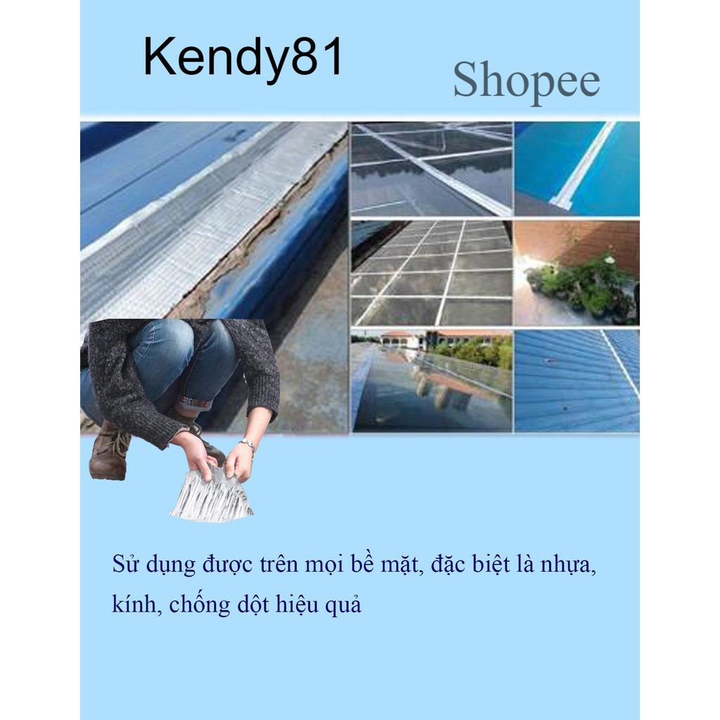 Băng Keo Siêu Dính Chuyên Dán chống thấm cho tường, trần nhà, mái tôn, ống nước, bể nước, xô chậu, phao bơi