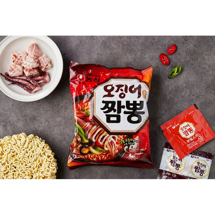 MỲ MỰC JJAMBBONG 124G -  오징어 짬뽕 124G