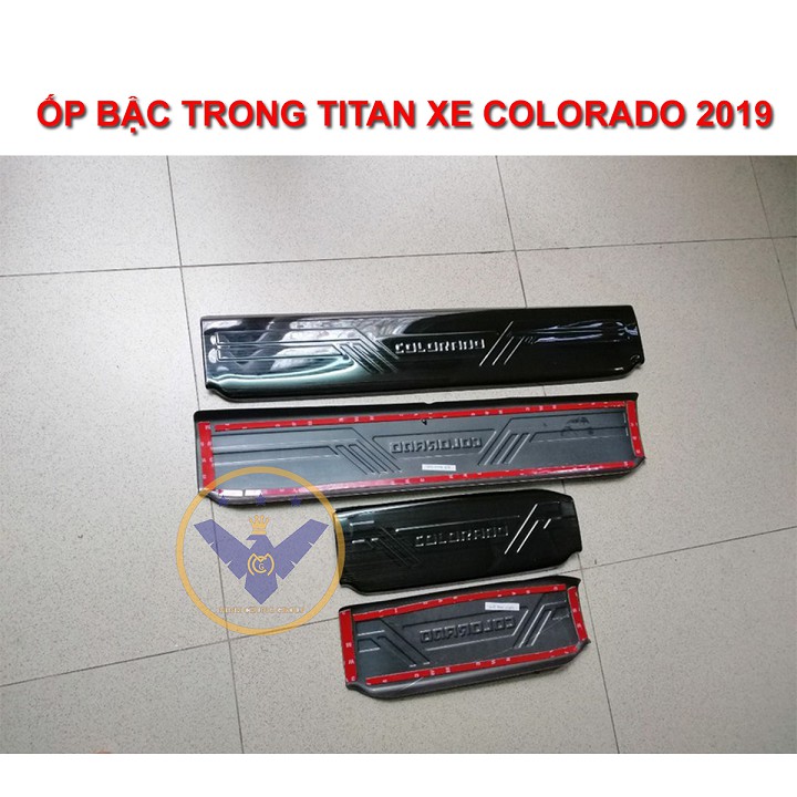 Bộ ốp bậc trong Titan xe Colorado 2019 - ốp bậc Chevrolet Colorado