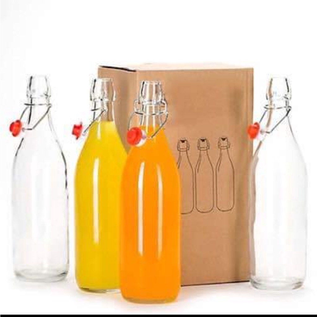 Chai thuỷ tinh nắp gài, đựng mật ong | kombucha | Sữa hạt