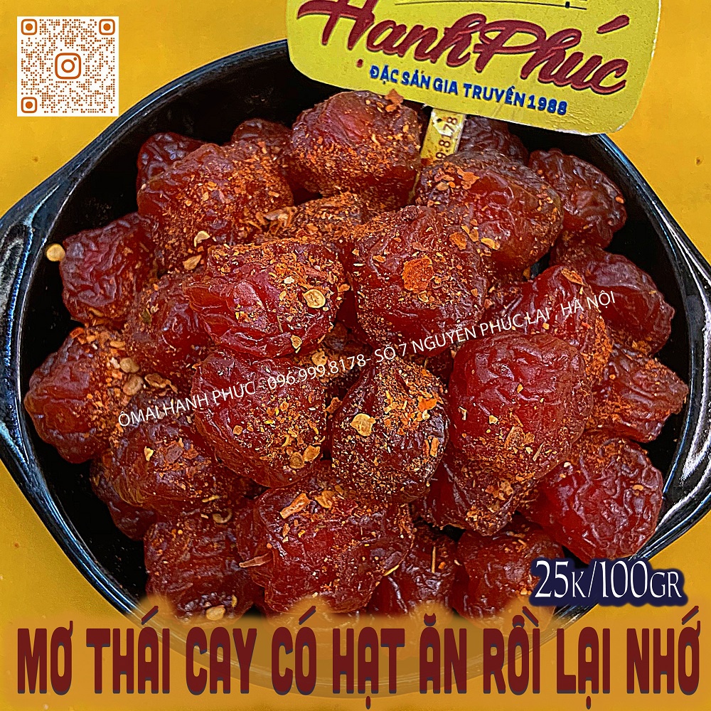 Mơ thái cay có hạt chua dẻo ngọt