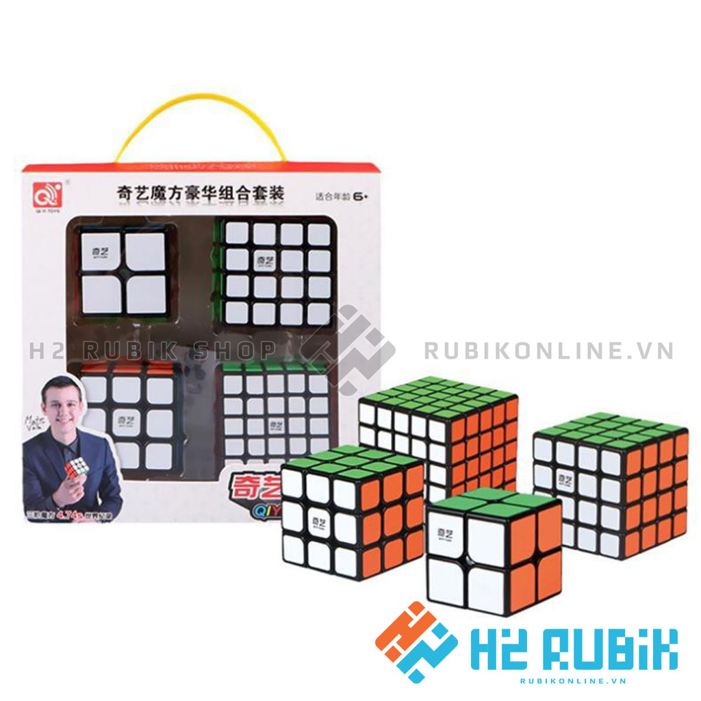 Combo Rubik Qiyi 2x2 3x3 4x4 5x5 giá rẻ cao cấp xoay trơn bền bỉ