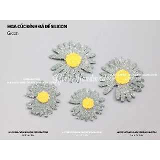 Hoa cúc mới nhất 2021 đính đá đế silicon