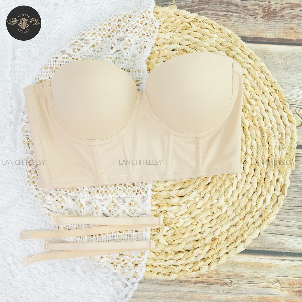 Áo ngực định hình bản to chống hằn, giảm mỡ lưng chính hãng BRA FEELSY B800 có gọng,nâng ngực, chống xệ mặc trong áo dài | BigBuy360 - bigbuy360.vn