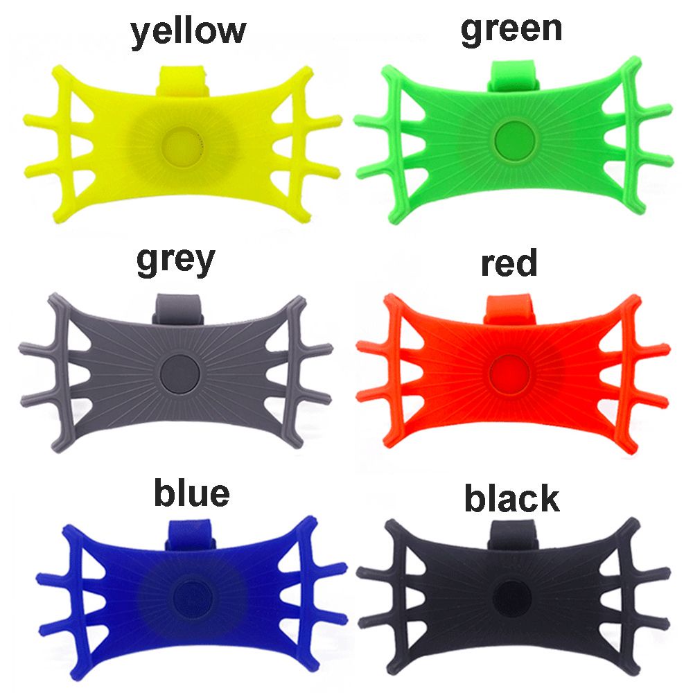 Giá đỡ điện thoại gắn tay lái xe đạp bằng silicone chống sốc nhiều màu sắc tùy chọn xoay được 360 độ tiện lợi