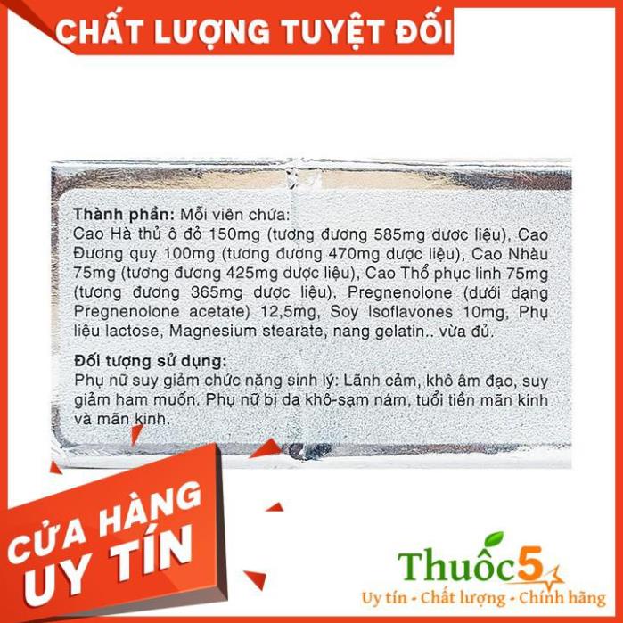[GÁI GỐC] Spacaps bổ sung nội tiết tố nữ - Hộp 30 viên