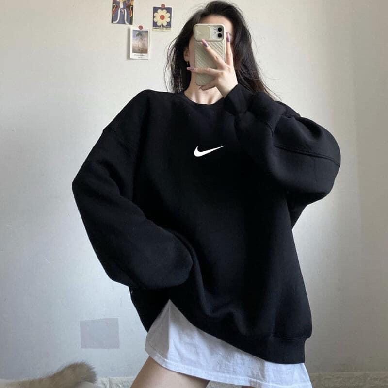 [RẺ VÔ ĐỊCH] Áo nỉ Sweater thêu dấu phẩy tay bồng from thụng unisex,Áo nỉ Nam/Nữ phong cách thể thao,chất nỉ dày dặn | BigBuy360 - bigbuy360.vn