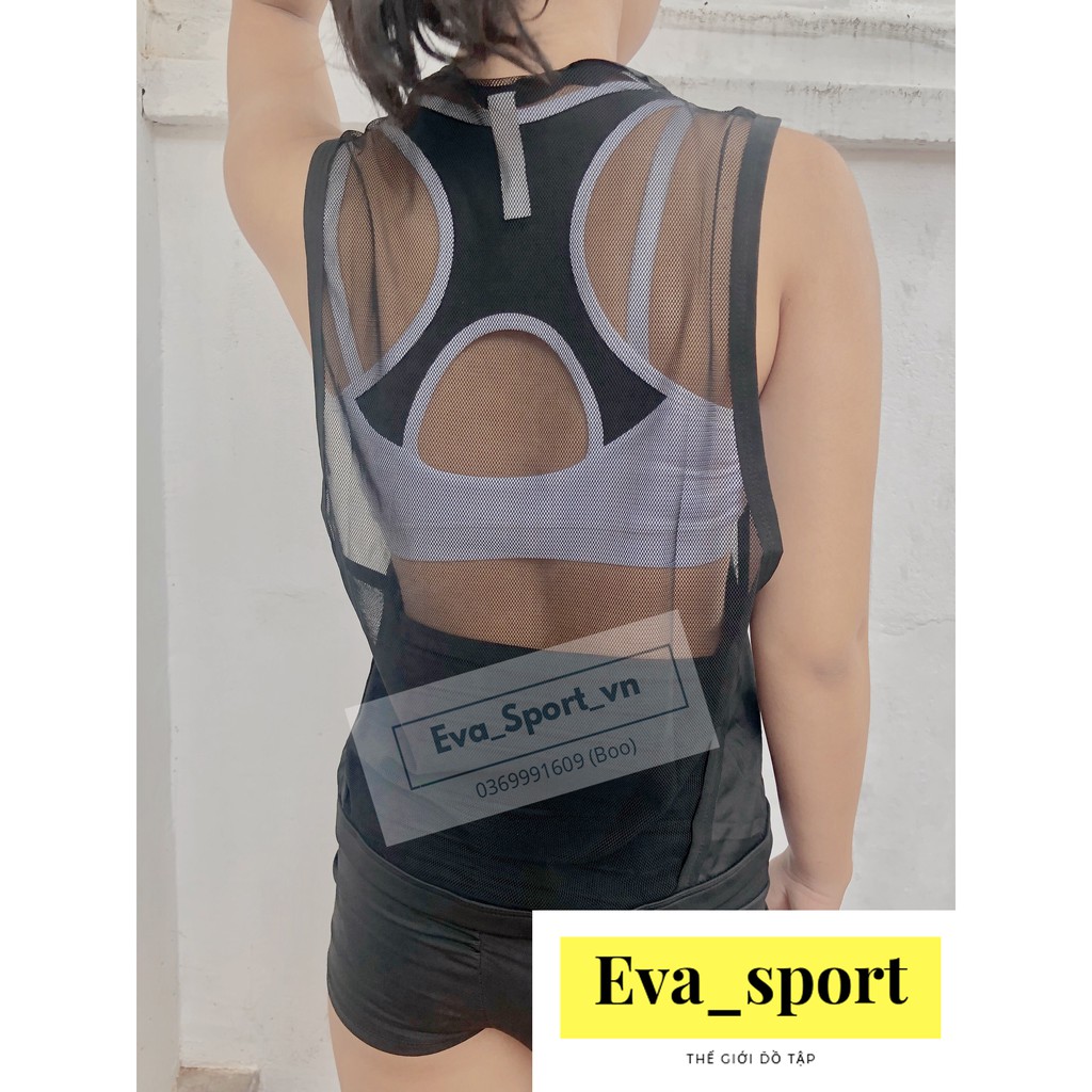 Áo Tanktop Tập Gym Nữ Phong Cách Thể Thao Thời Trang Hàn Quốc Tập Gym Yoga Aerobic Thoáng Mát EvaSport_vn