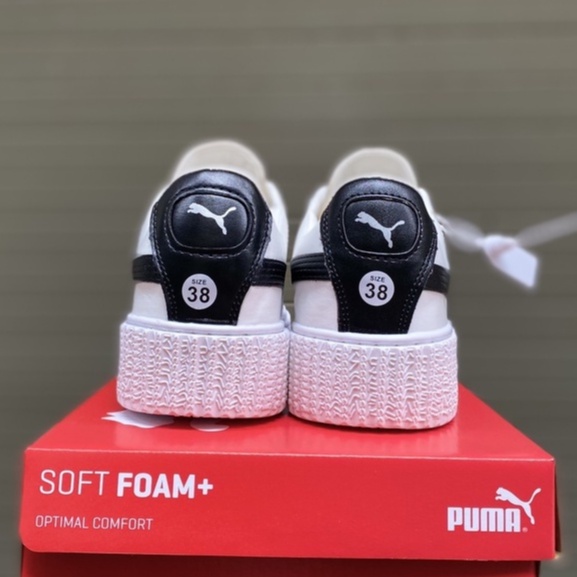Puma trắng vạch đen chuẩn 11 [FULL BOX+BILL], da dày dặn, đế cao, bền, êm chân. lên chân cực đẹp | BigBuy360 - bigbuy360.vn
