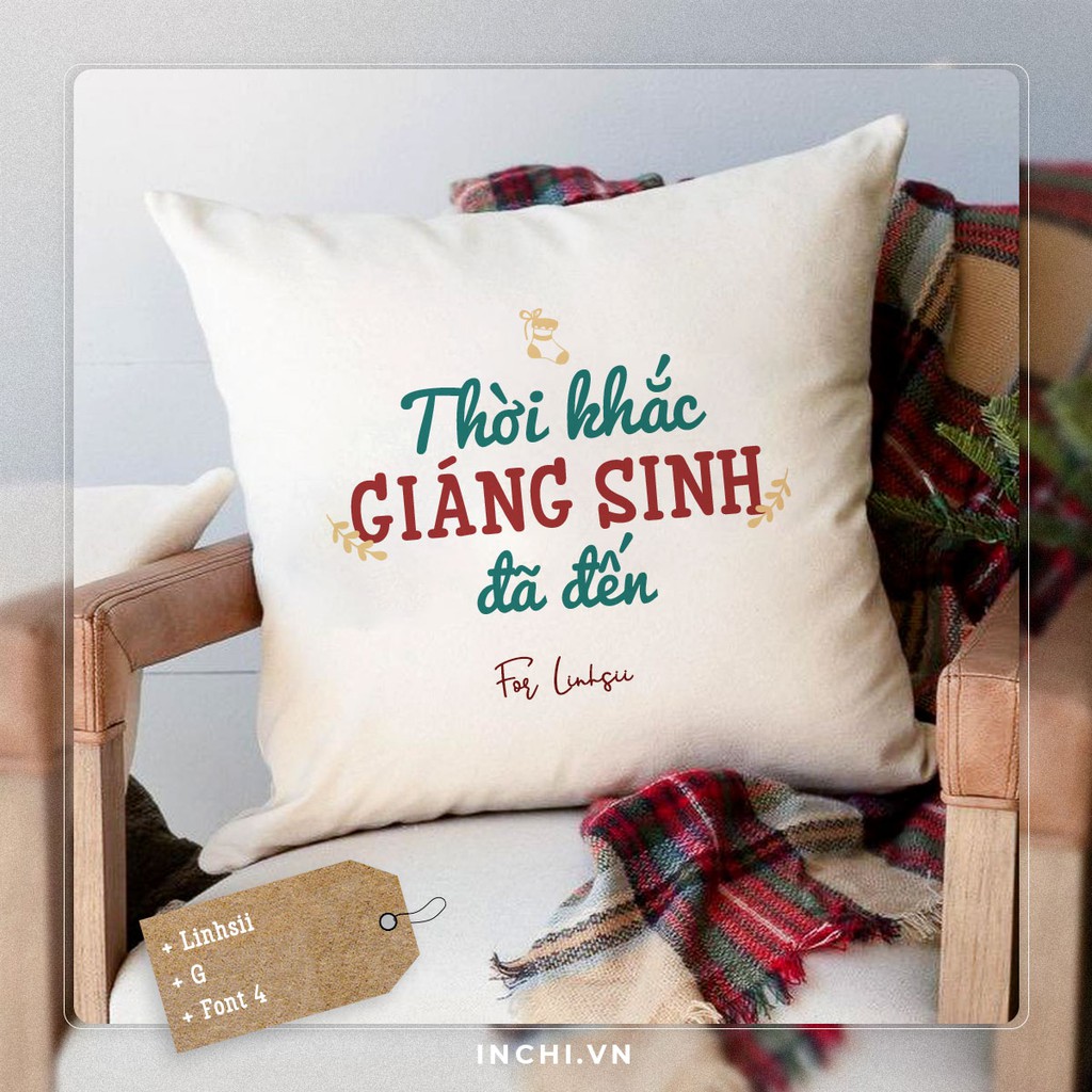 12 MẪU GỐI VUỐNG IN TÊN VÀ QUOTE CHRISTMAS THEO YÊU CẦU HỌA TIẾT GIÁNG SINH TRANG TRÍ PHÒNG NGỦ PHÒNG KHÁCH.. CHẤT LƯỢNG