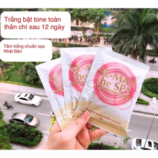 Tách set 3 gói tắm trắng BE MAx the spa