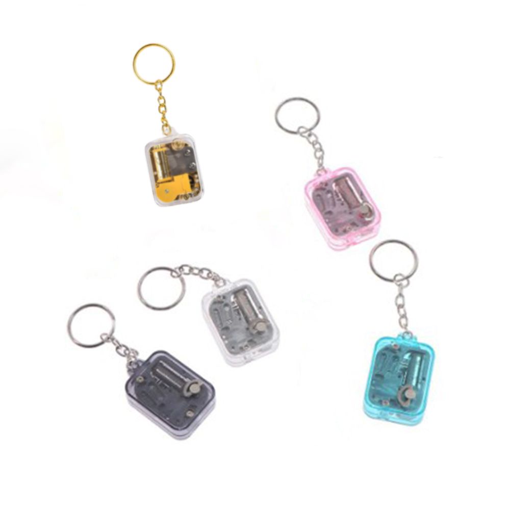 Hộp nhạc cơ học mini có móc khóa tiện dụng nhiều màu sắc tuỳ chọn