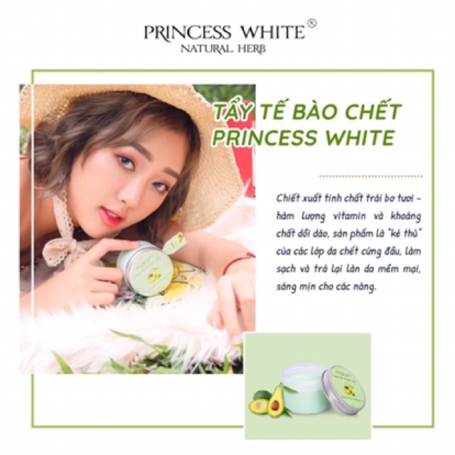 ( HÀNG MỚI CHÍNH HÃNG ) TẨY TẾ BÀO CHẾT PRINCESS WHITE