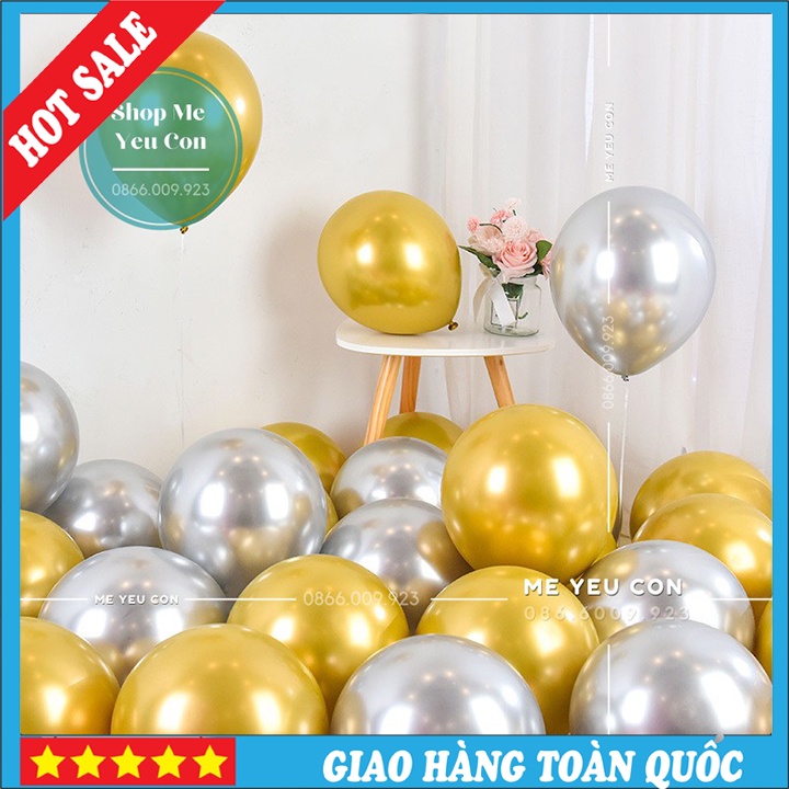 Bóng Bay Trang Trí Sinh Nhật Siêu Nhũ Gồm 5 Quả, Tổ chức Sự Kiện Đám Cưới, Tiệc Thôi Nôi, Đầy Tháng ❤️SALE SẬP SÀN❤️