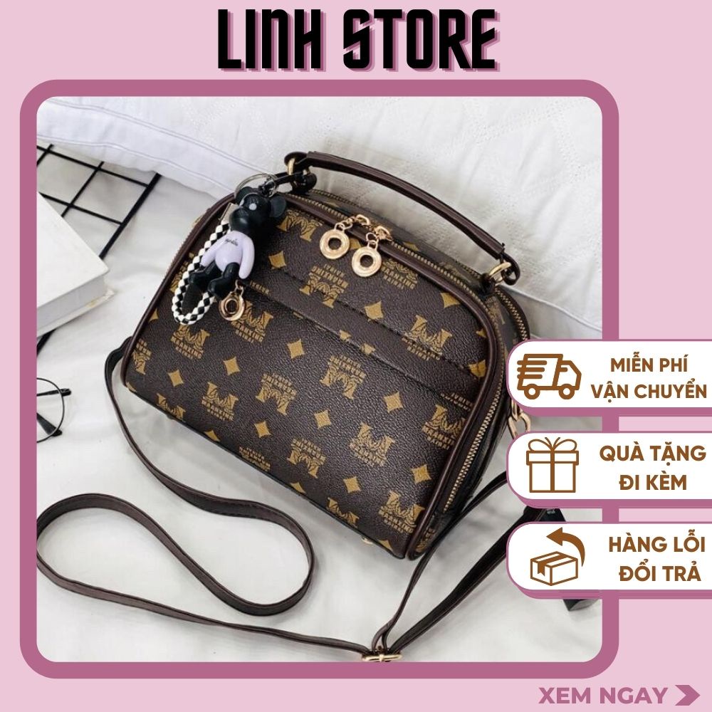 Túi Xách Nữ Linh Store Túi Đeo Chéo Đi Làm Công Sở Nhiều Ngăn Họa Tiết Cao Cấp Sang Trọng  - LS33