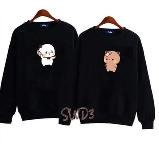 Áo nỉ đôi thu đông, áo sweater cặp đôi