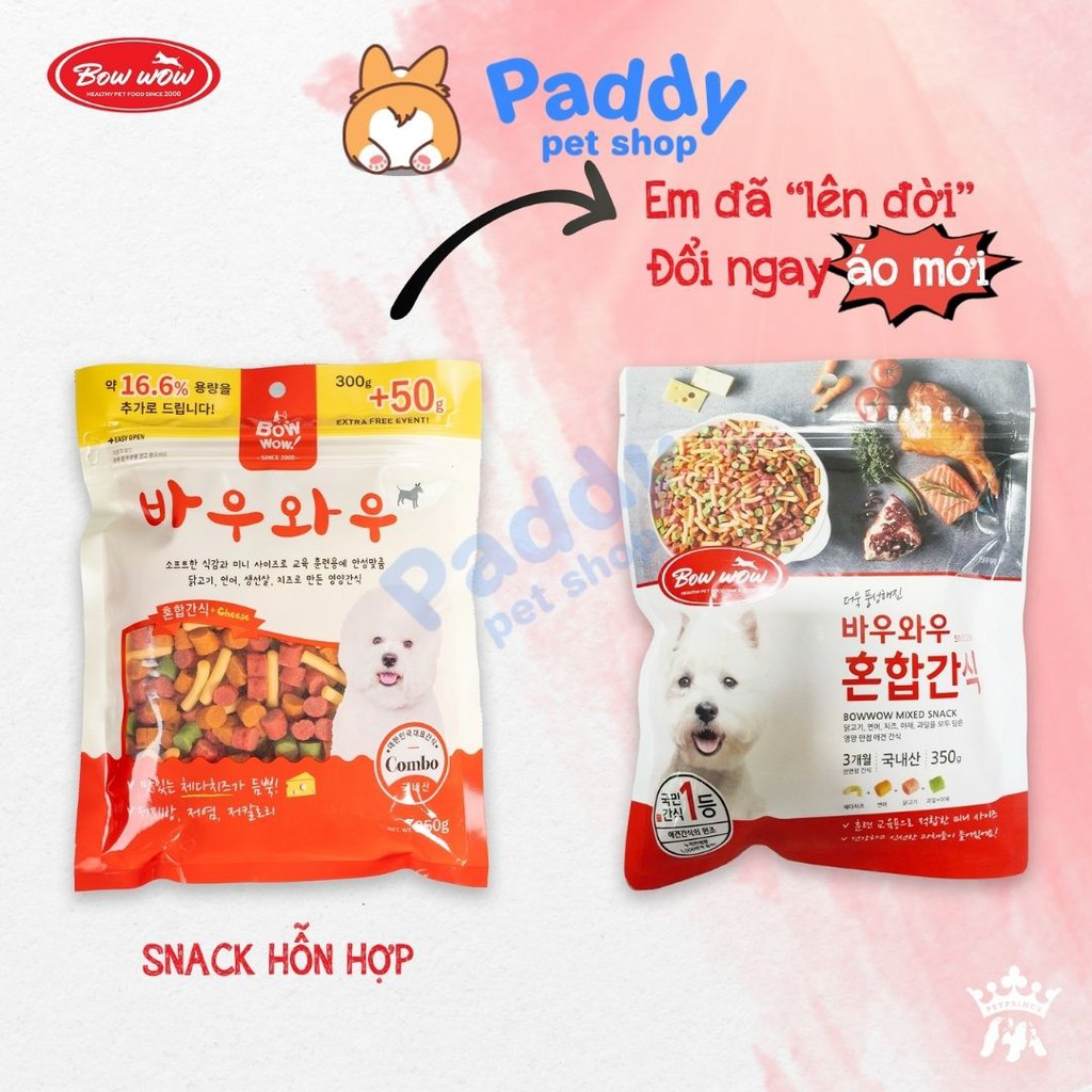 Snack Hỗn Hợp Cho Chó Mèo Bowwow Mixed Snack