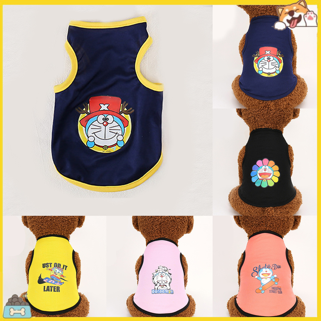 Áo Cổ Tròn In Họa Tiết Hoạt Hình Cho Thú Cưng