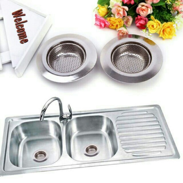 Dụng cụ chặn rác inox bồn rửa bát loại lỗ 11 cm gọn gàng sạch sẽ