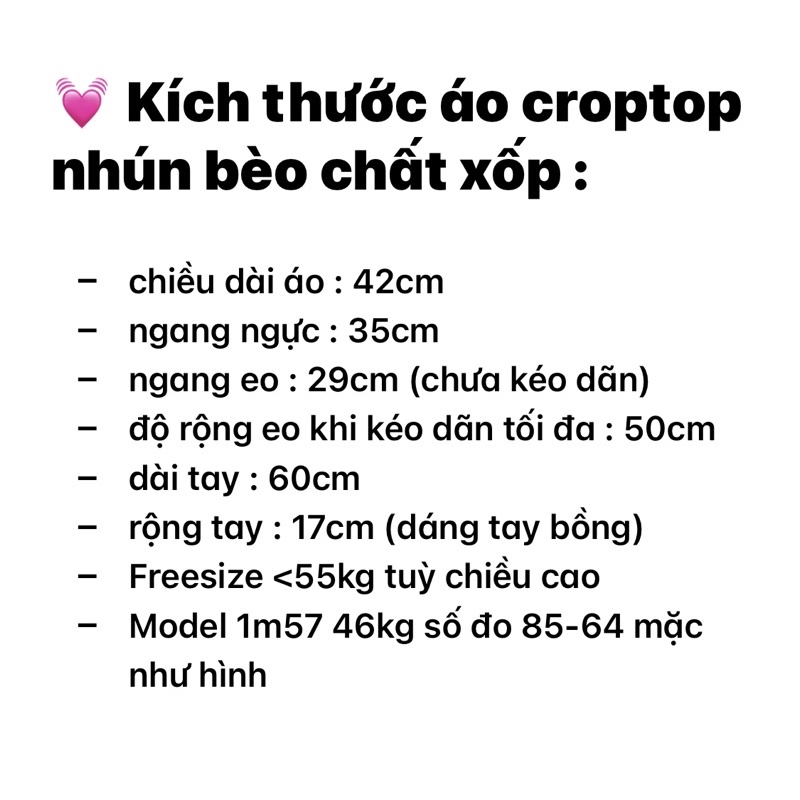 Áo croptop nhún bèo chất xốp (ảnh thật shop chụp kèm video)