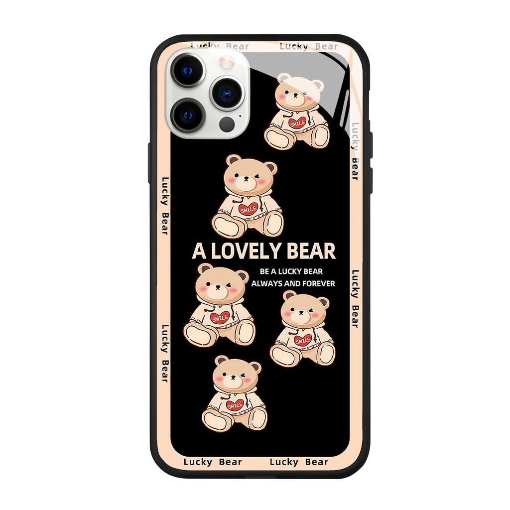 Ốp lưng iphone Gấu bear cho iphone 14 13 pro max mini 12 pro max mini 6 s plus 7 8 plus Xr X s max 11 pro max Se2020